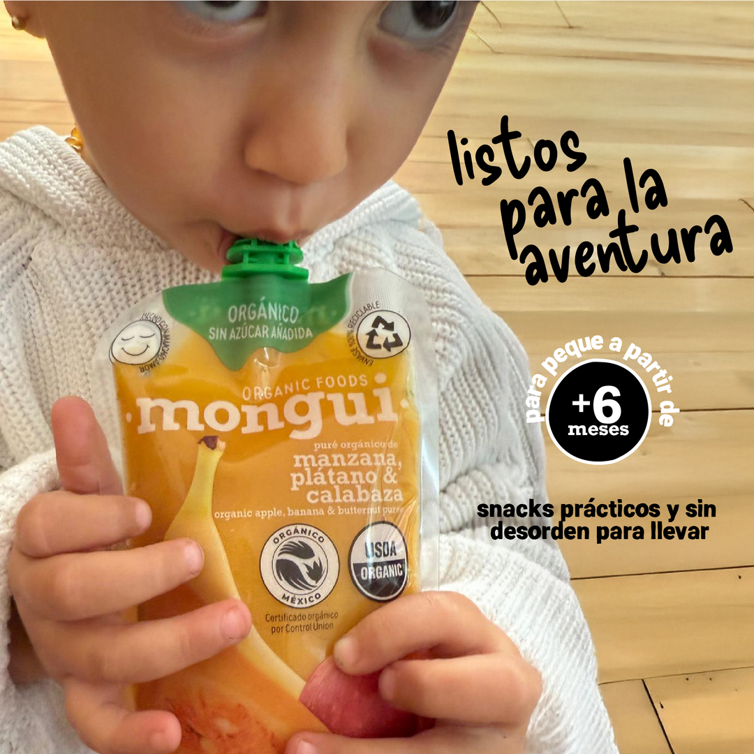 Manzana, Plátano & Calabaza Butternut 100% Orgánico - Pouch 100gr