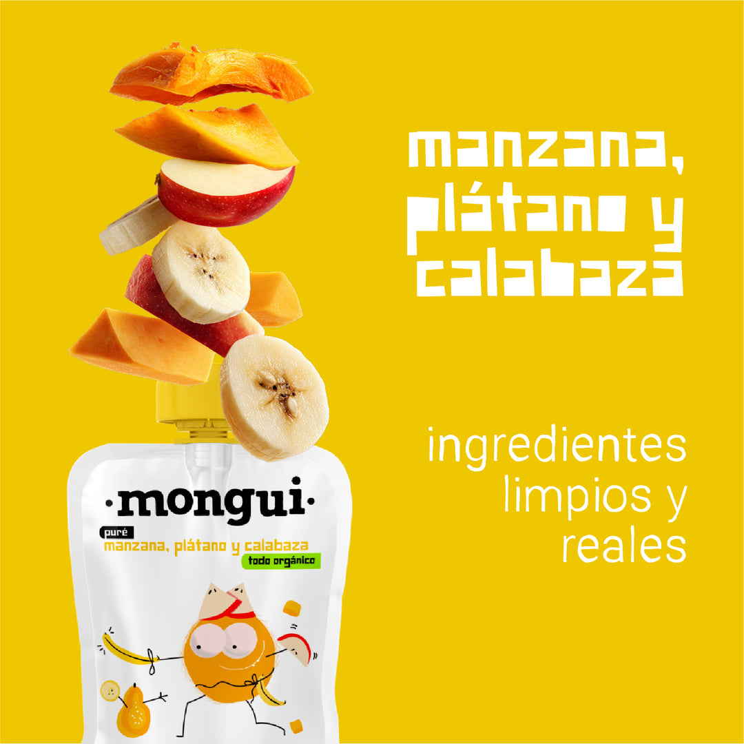 Pouch manzana, plátano y butternut