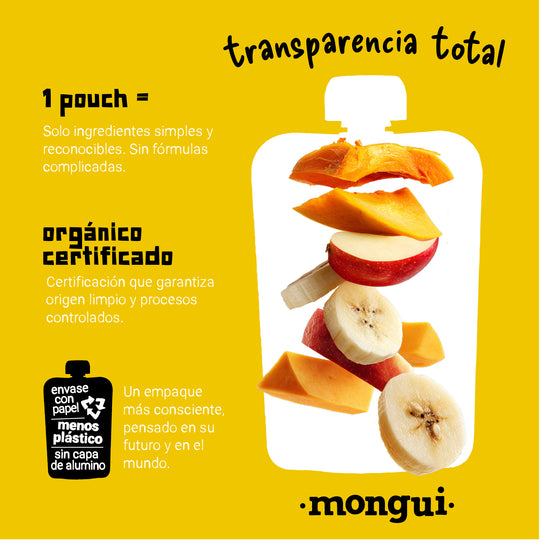 Pouch manzana, plátano y butternut