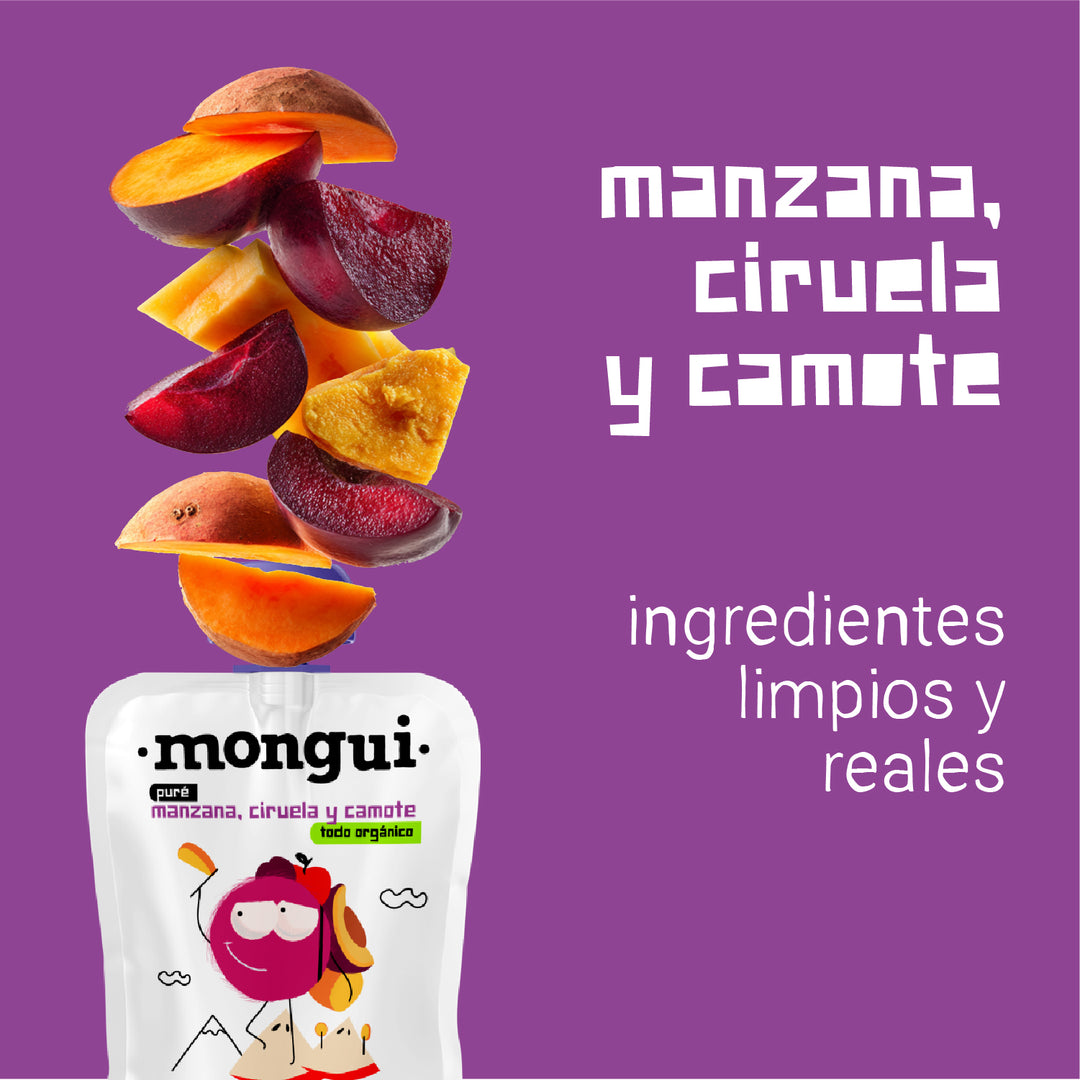 Pouch manzana, ciruela y camote