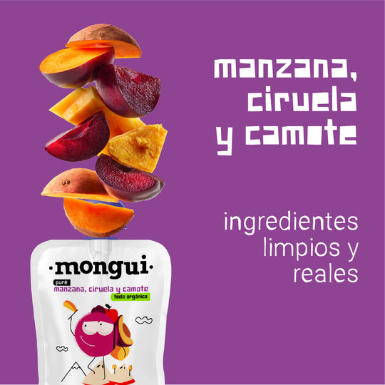 Pouch manzana, ciruela y camote