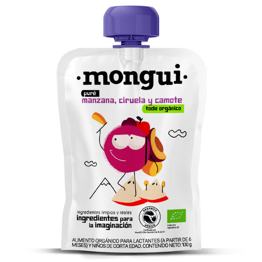 Pouch manzana, ciruela y camote