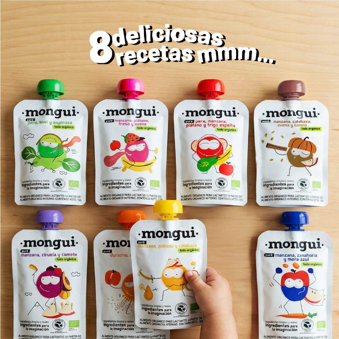 Pouch manzana, zanahoria y mora azul