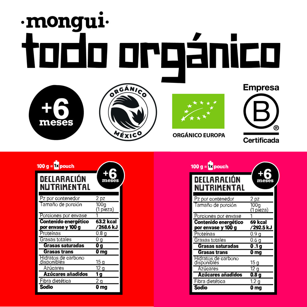 4 pack - fresa, pera, avena y trigo