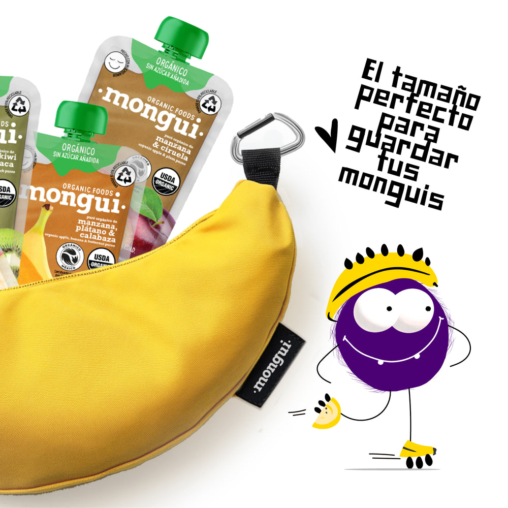 Kit de Aventura Mongui: Lonchera + 32 Snacks Orgánicos