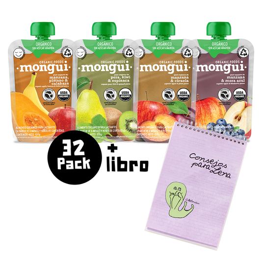 Kit de Aventura Mongui: 32 Snacks Orgánicos + Libro