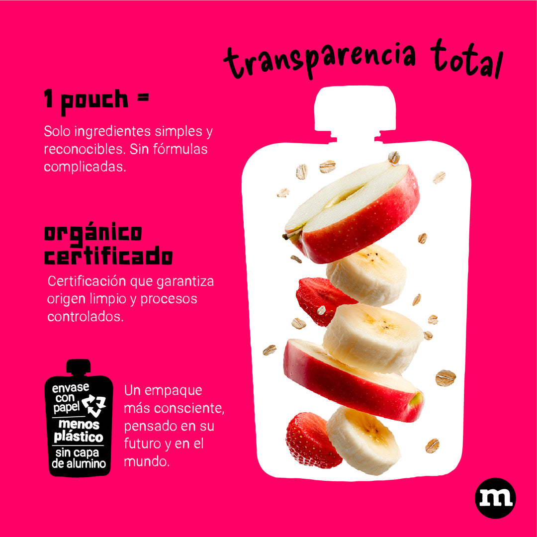 4 pack - fresa, pera, avena y trigo – transparencia