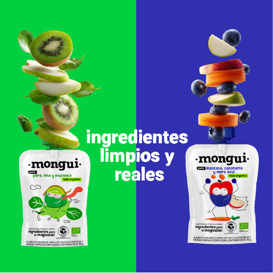 4 pack - kiwi, mora azul, zanahoria y espinaca – detalle