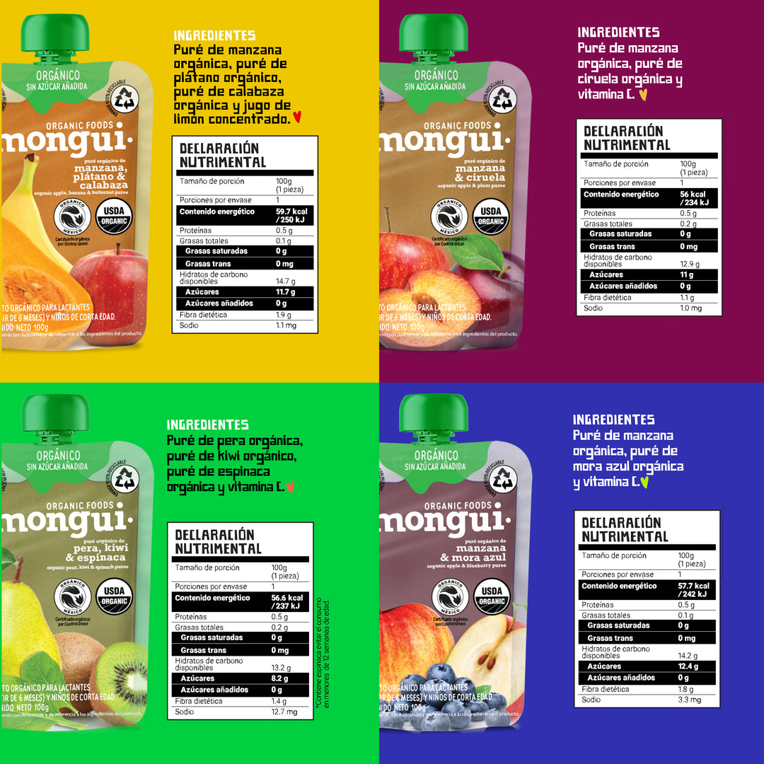 Mongui Mix Orgánico: Expedición de 4 Sabores